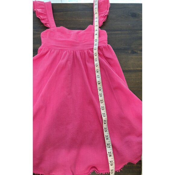 Hello Molly Ready For Brunch Hot Pink Mini Dress XS Babydoll Beachy - Picture 8 of 11